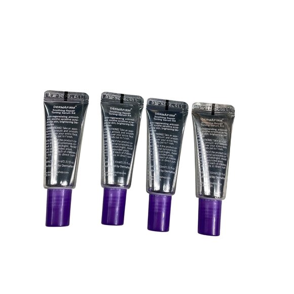 Set Of 4 Travel Dermafirm Soothing Repair Toning Serum R4 10ml Skin Regenerating - Picture 2 of 3
